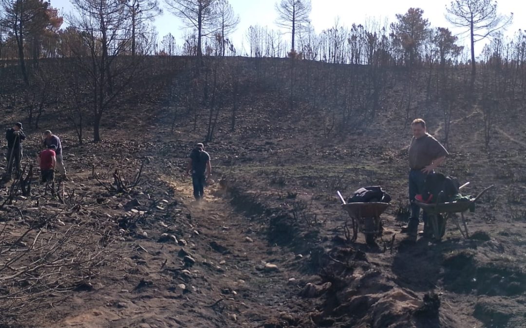 Más de cien voluntarios participan en la primera facendera de ‘Tierras Quemadas’ para proteger el río Eria