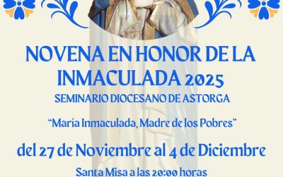 El Seminario de Astorga celebra la festividad de la Inmaculada con una novena centrada en los pobres