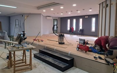 La Escuela Taller de La Bañeza reforma el Salón de Actos del Centro Cultural de las Tierras Bañezanas