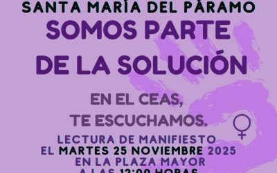 Santa María del Páramo reafirma su compromiso en la lucha contra la violencia machista con motivo del 25 de noviembre