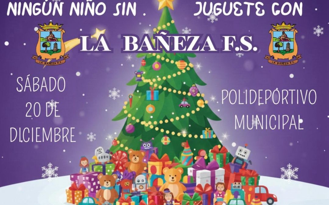 El Club Deportivo La Bañeza Fútbol Sala se suma a la campaña del Juguete Educativo de Cruz Roja