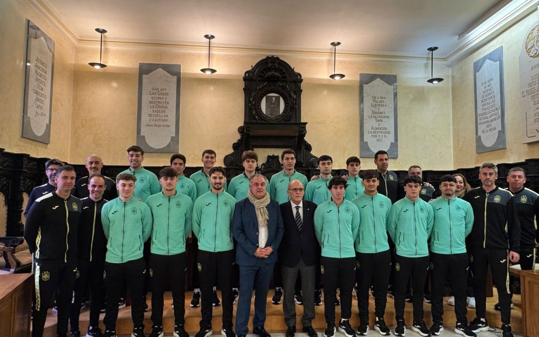 Astorga recibe a la selección española sub-21 de fútbol sala antes del doble amistoso frente a Marruecos