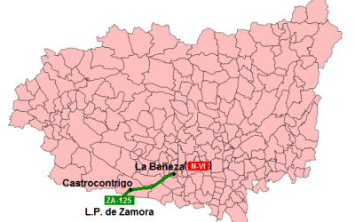UPL pide a la Junta que repare la carretera autonómica LE-125 entre Castrocontrigo y La Bañeza
