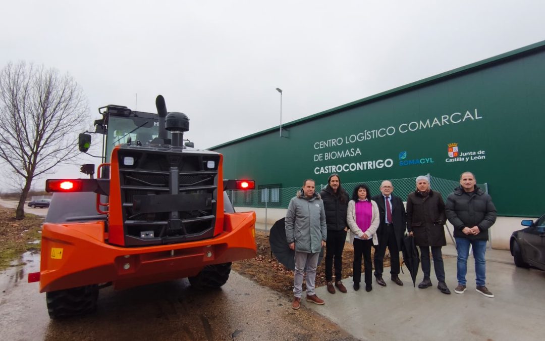 Castrocontrigo pone en marcha el primer centro logístico de biomasa de la provincia de León