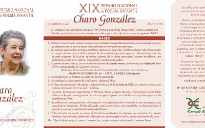 La Fundación Conrado Blanco abre la convocatoria de sus dos grandes premios nacionales de poesía hasta el 20 de junio
