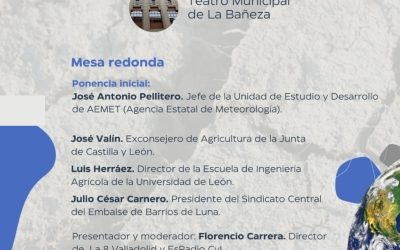 El Sindicato Central del Embalse de Barrios de Luna presenta una mesa redonda en La Bañeza sobre meteorología y agricultura