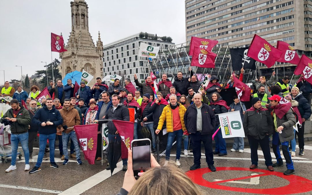 El campo leonés reclama en Madrid “unos precios justos y acuerdos que favorezcan nuestra agricultura y ganadería”
