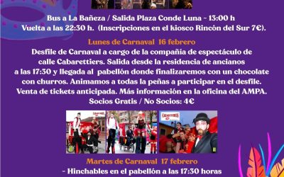 Benavides concentrará su Carnaval entre el 14 y el 17 de febrero con actividades familiares e infantiles
