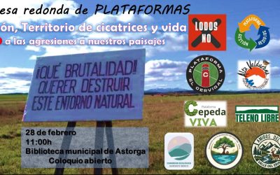 Ocho plataformas debaten en Astorga sobre proyectos que afectan al medioambiente y recursos naturales