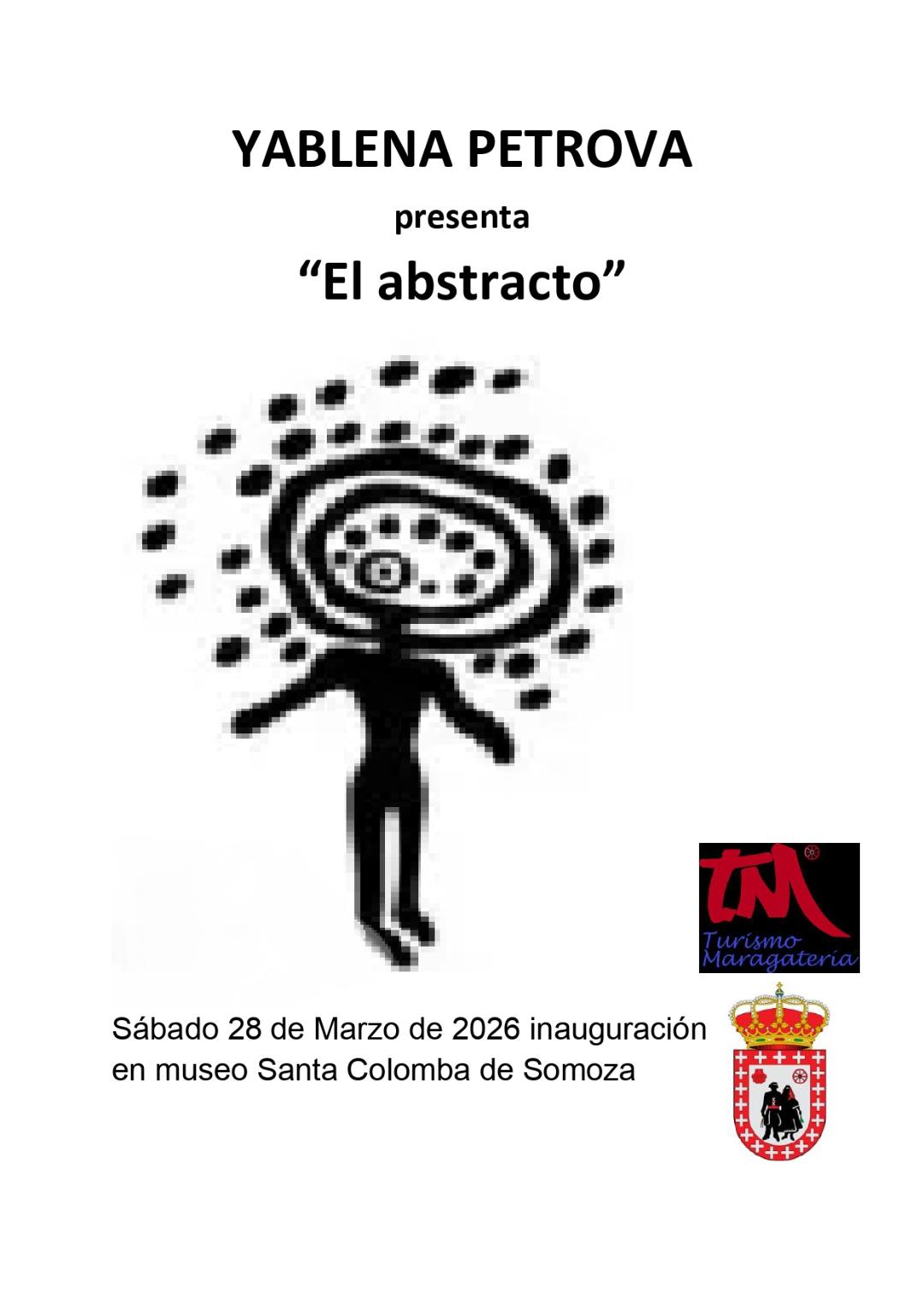 La artista Yablena Petrova presenta su exposición “El abstracto” en Santa Colomba de Somoza