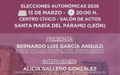 UPL pone fin a la campaña este viernes “con los deberes hechos” y con la convicción de defender “nuestra realidad y la Región Leonesa”
