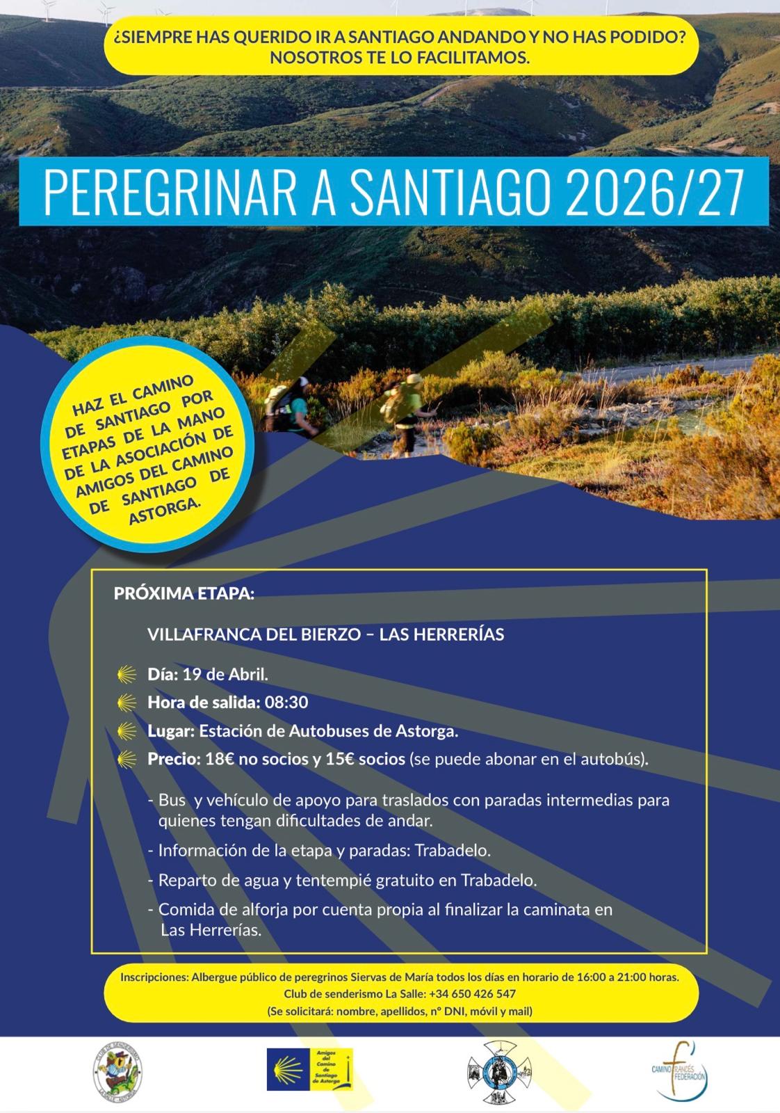 El Bierzo y Astorga impulsan una nueva etapa de peregrinaciones guiadas por el Camino de Santiago el 19 de abril