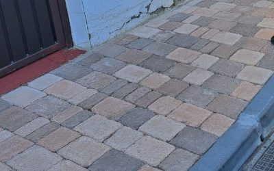 La Bañeza renueva aceras y alumbrado en la calle República del Salvador con una inversión de 35.000 euros