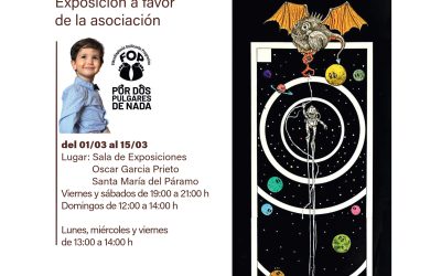 El pequeño Darío “Viaja” con su exposición solidaria sobre la FOP a Santa María del Páramo