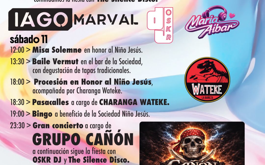 Audanzas del Valle encadena tres días de fiesta por el Niño Jesús con DJs, procesión y juegos en la calle