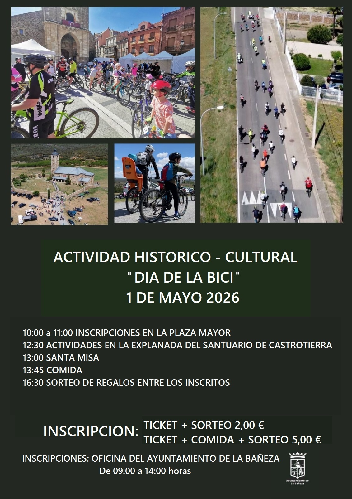 La Bañeza celebra una nueva edición de la actividad histórico-cultural del Día de la Bici en Castrotierra