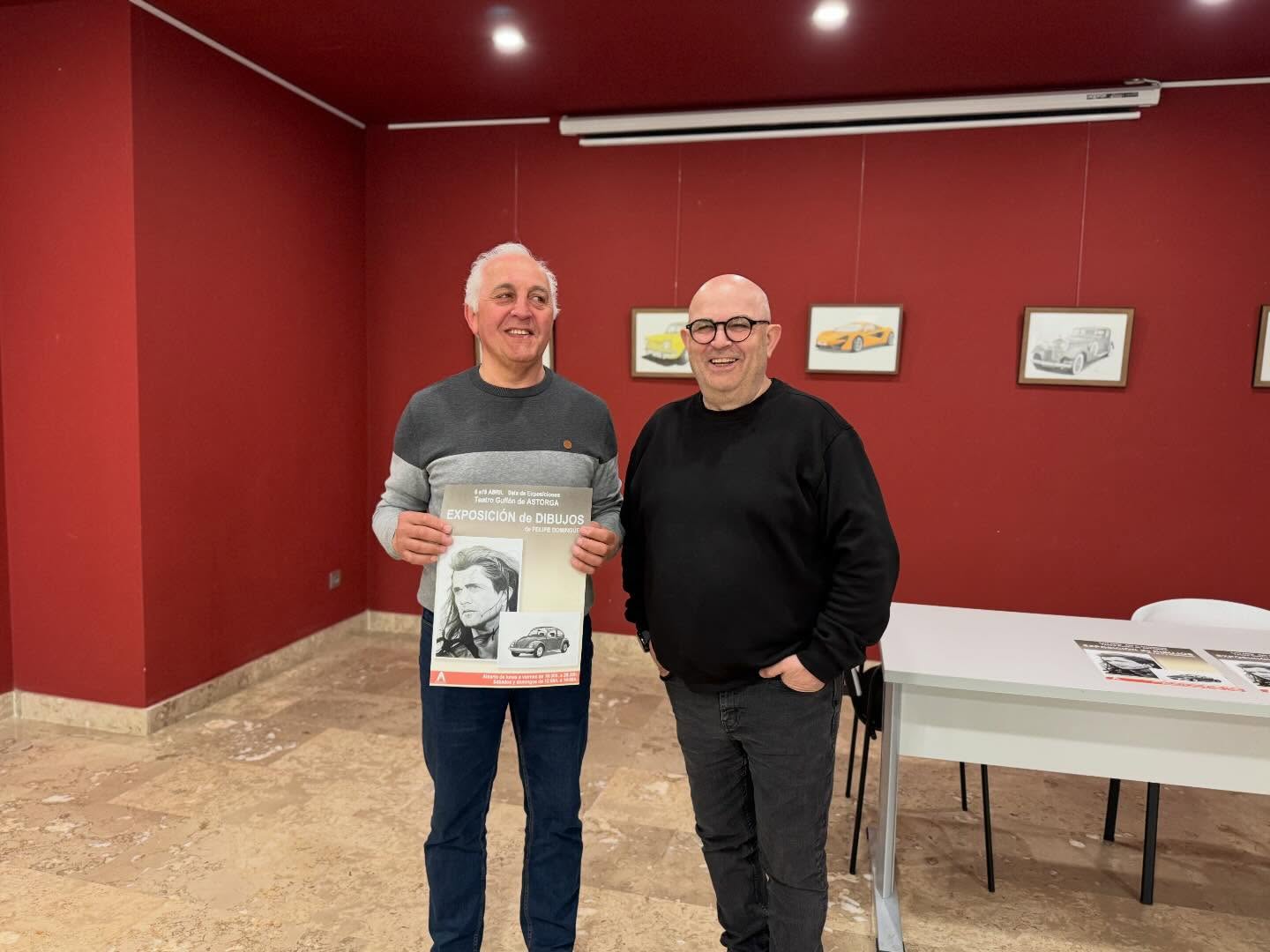 Felipe Domínguez expone en Astorga sus dibujos a lápiz tras una década dedicada al dibujo