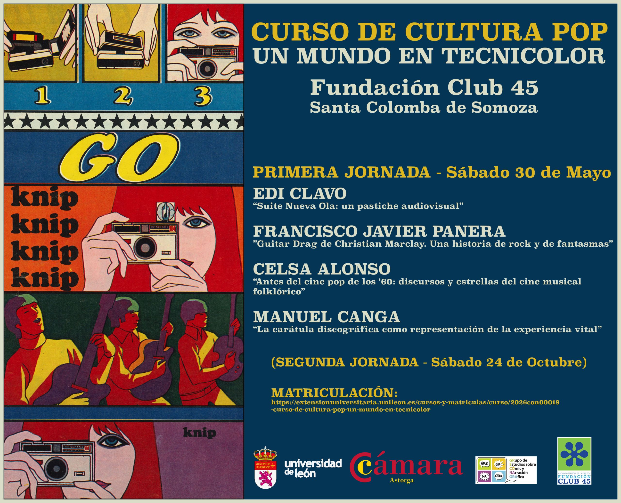 La Fundación Club 45 abre un curso de cultura pop con 30 plazas en Santa Colomba de Somoza