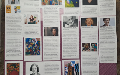 La Plataforma por la Igualdad renueva el panel de la biblioteca y lo dedica a la filosofía con mirada femenina