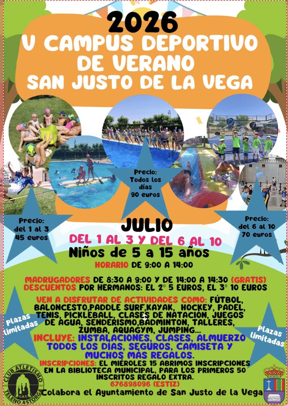 San Justo abre este miércoles las inscripciones para su campus deportivo de verano