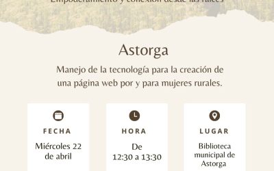 Astorga acerca la tecnología al medio rural con un programa para que mujeres creen su propia web