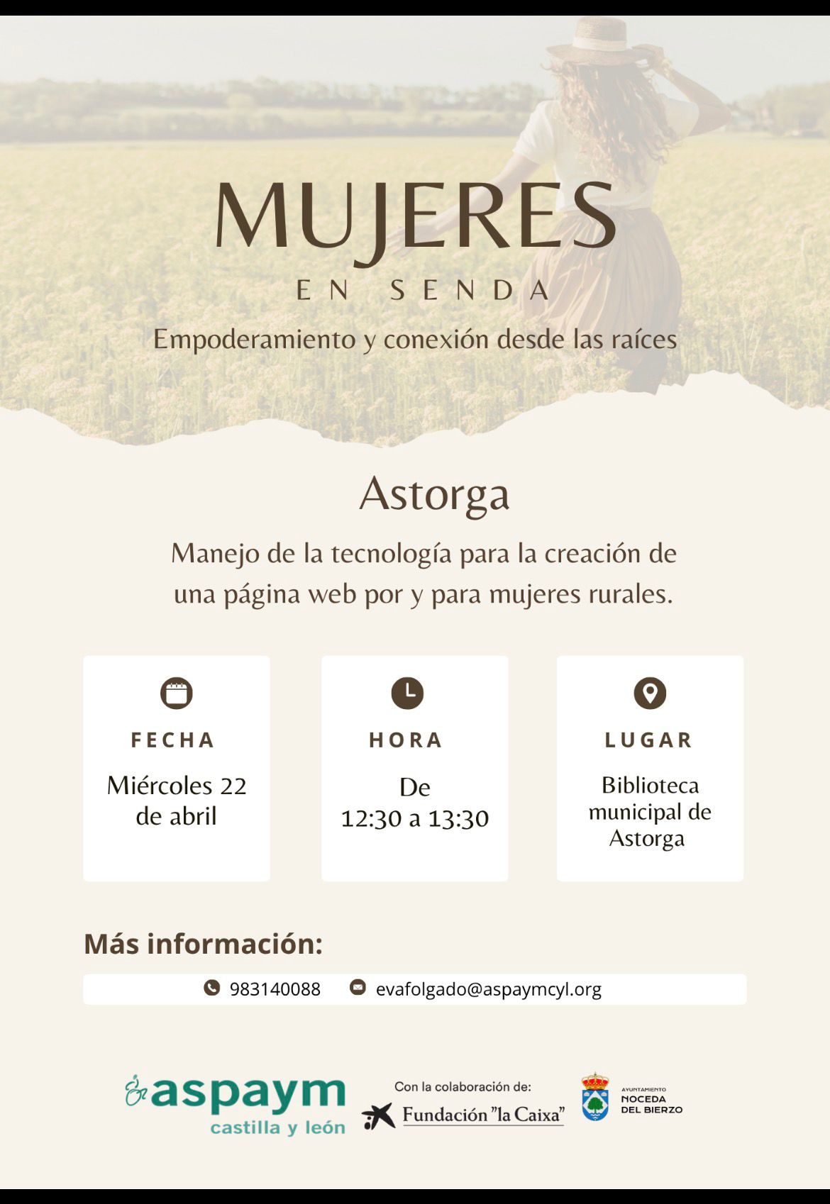 Astorga acerca la tecnología al medio rural con un programa para que mujeres creen su propia web