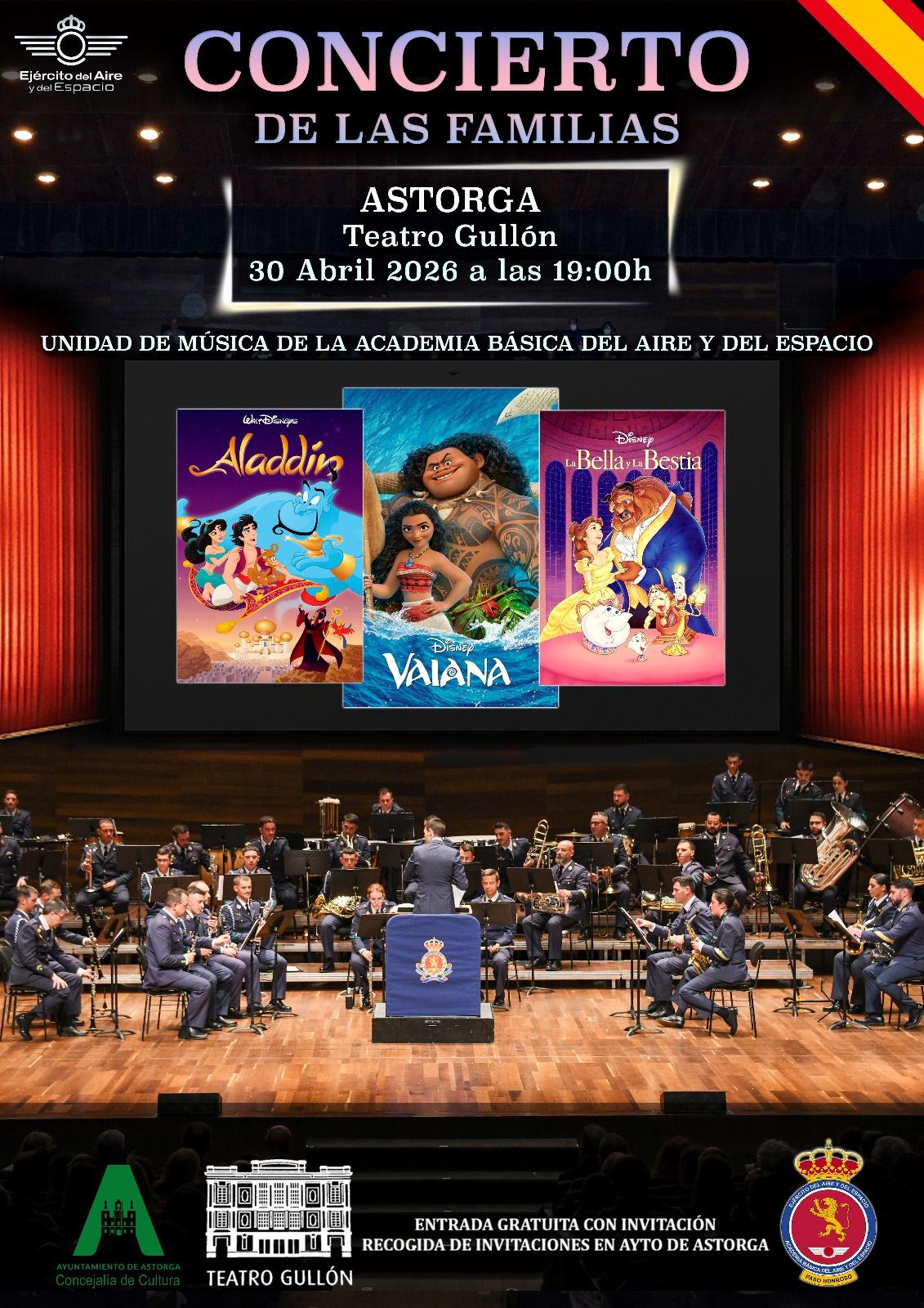 El Teatro Gullón acoge el 30 de abril un concierto familiar gratuito con música de Disney