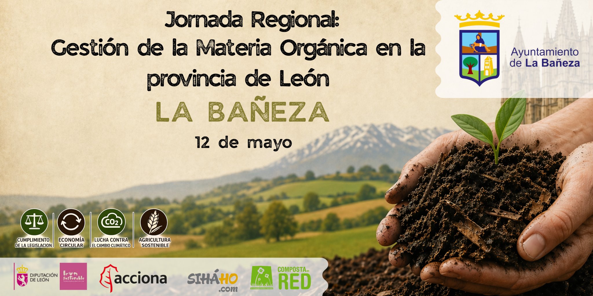 La Bañeza acoge una Jornada Regional para impulsar la gestión sostenible de la materia orgánica en León