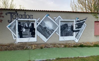 Tejados revive su memoria rural a través de un nuevo mural dedicado a sus vecinos y tradiciones