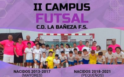 El campus de fútbol sala de La Bañeza roza el lleno en solo cuatro días