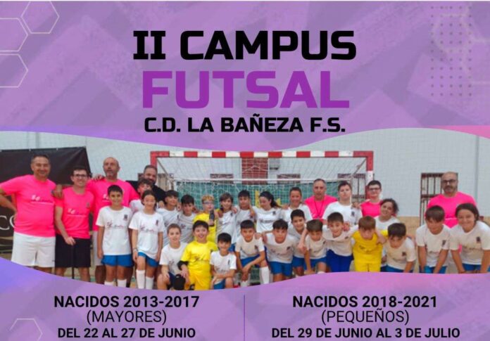 El campus de fútbol sala de La Bañeza roza el lleno en solo cuatro días