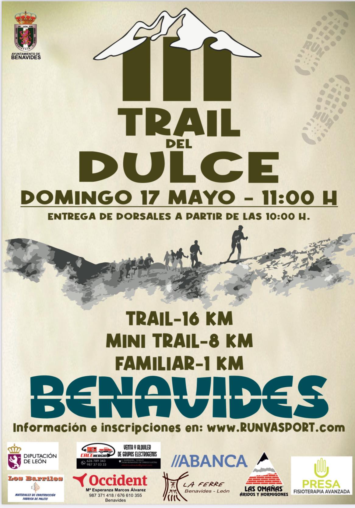 Benavides calienta motores para un Trail del Dulce que apunta a récord de participación