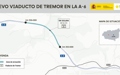 Transportes aprueba el proyecto de trazado  para construir el nuevo viaducto de Tremor  en la autovía A-6