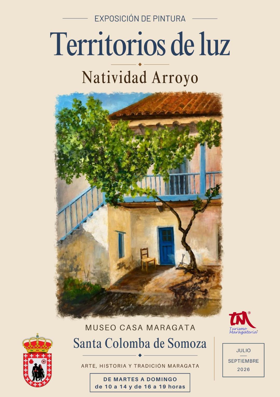 La pintora Natividad Arroyo expone ‘Territorios de luz’ en Santa Colomba de Somoza