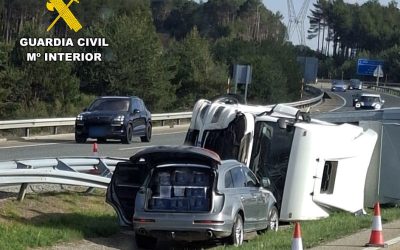 Siete detenidos en la zona de La Bañeza por el saqueo de más de 30.000 euros tras un accidente en Villagatón