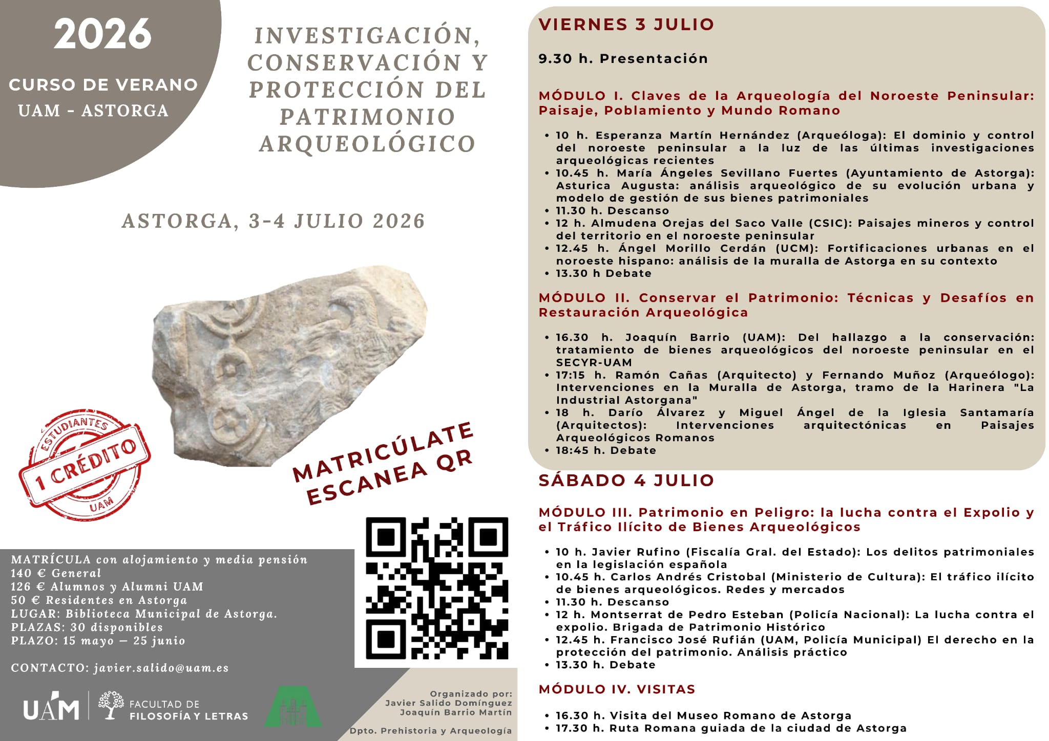 El patrimonio romano de Astorga centra el curso de verano de la Autónoma de Madrid