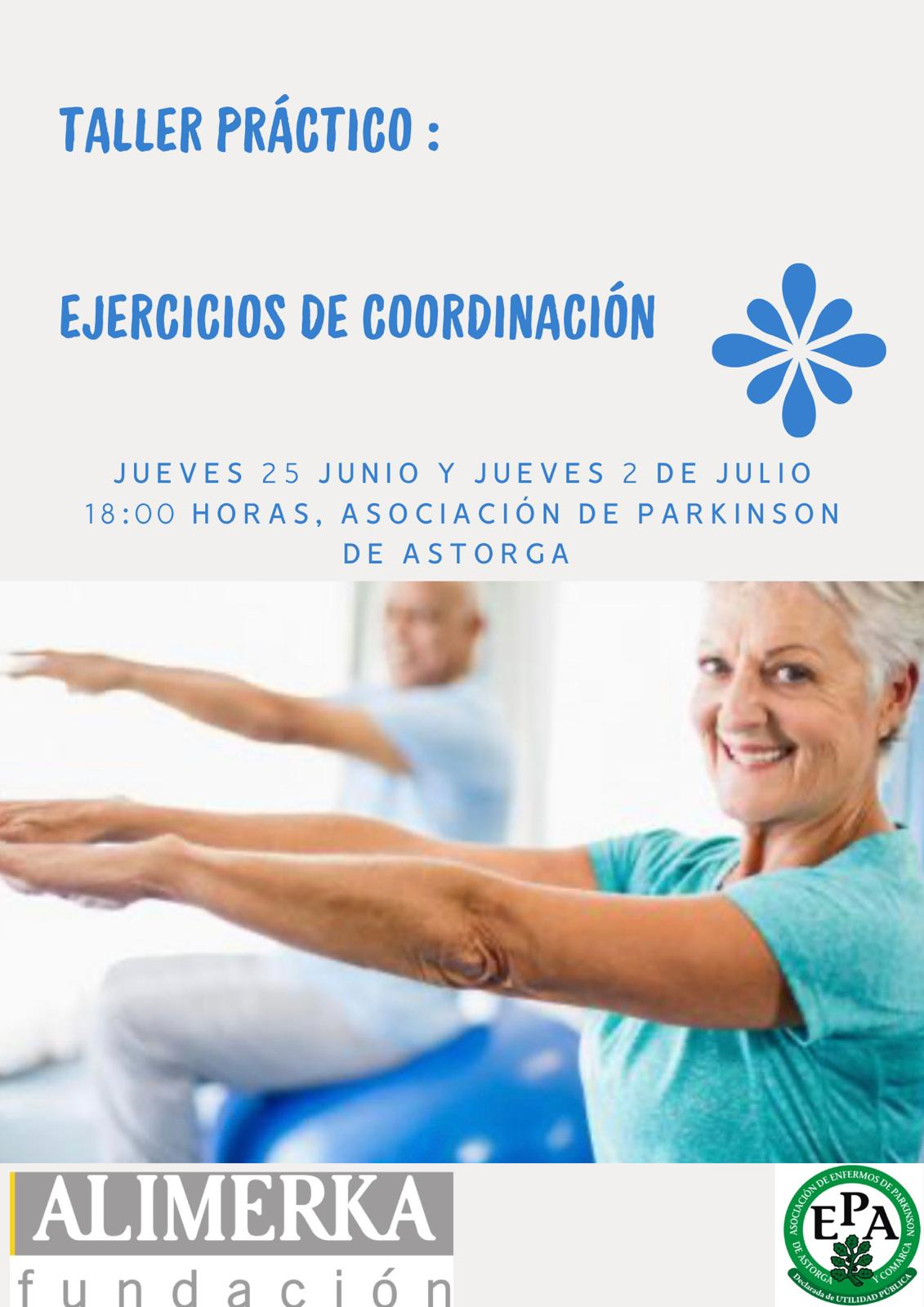 La Asociación de Parkinson enseñará ejercicios de coordinación para ganar autonomía en el día a día
