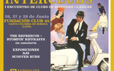 Las vespas toman la Maragatería: Santa Colomba reúne a aficionados de toda España con The Refrescos y una banda llegada desde Japón