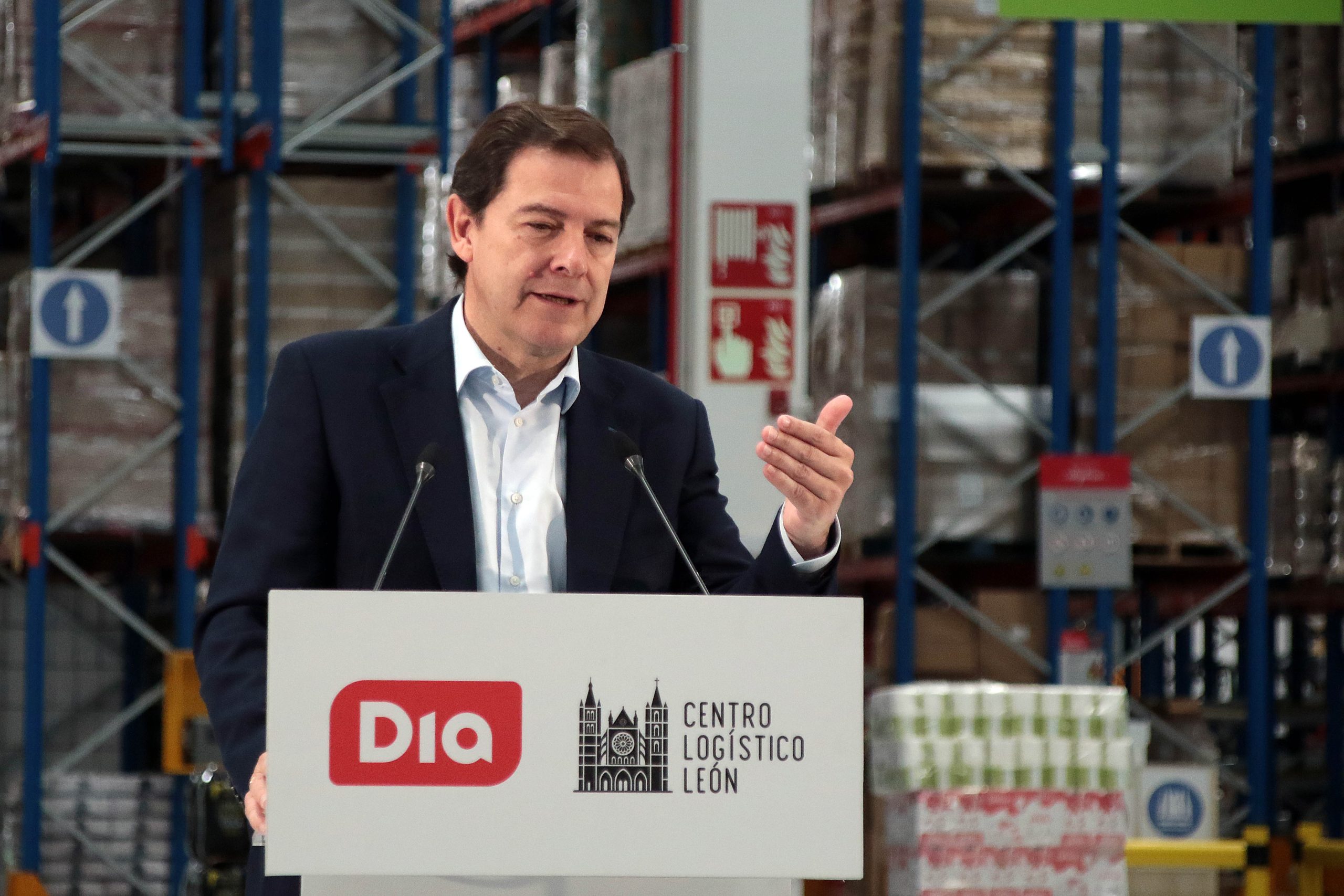 Mañueco elogia el papel del polígono de Villadangos (León) como referente del noroeste peninsular que se consolida con una ampliación de 60 hectáreas