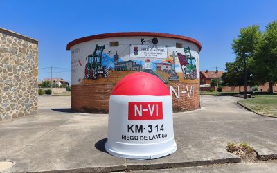 Riego de la Vega estrena un nuevo mural para promocionar el municipio y la Ruta Nacional VI