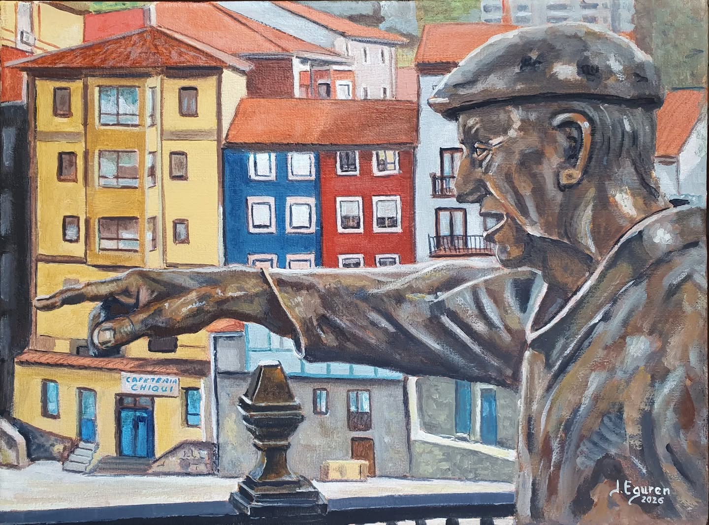 Santa María del Páramo acoge la muestra pictórica ‘Entre León y Asturias’ de Juan Eguren