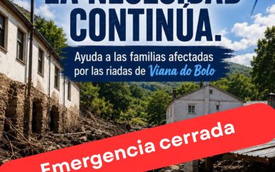 Cáritas Diocesana de Astorga recibe 1.105 euros en donaciones para ayudar a los afectados por las tormentas en Viana do Bolo (Ourense)