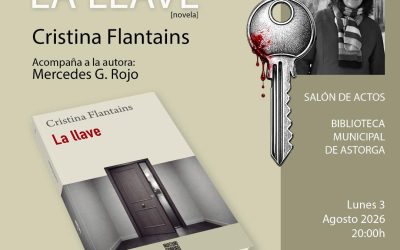 Cristina Flantains presenta en Astorga La llave, una novela sobre el peso del pasado, la violencia y el universo femenino
