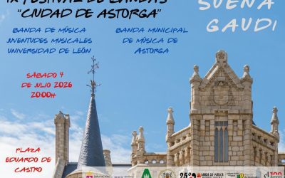 La música vuelve a sonar junto al Palacio Episcopal de Astorga con el IX Festival de Bandas