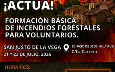 San Justo de la Vega enseñará a voluntarios cómo actuar con seguridad ante un incendio forestal