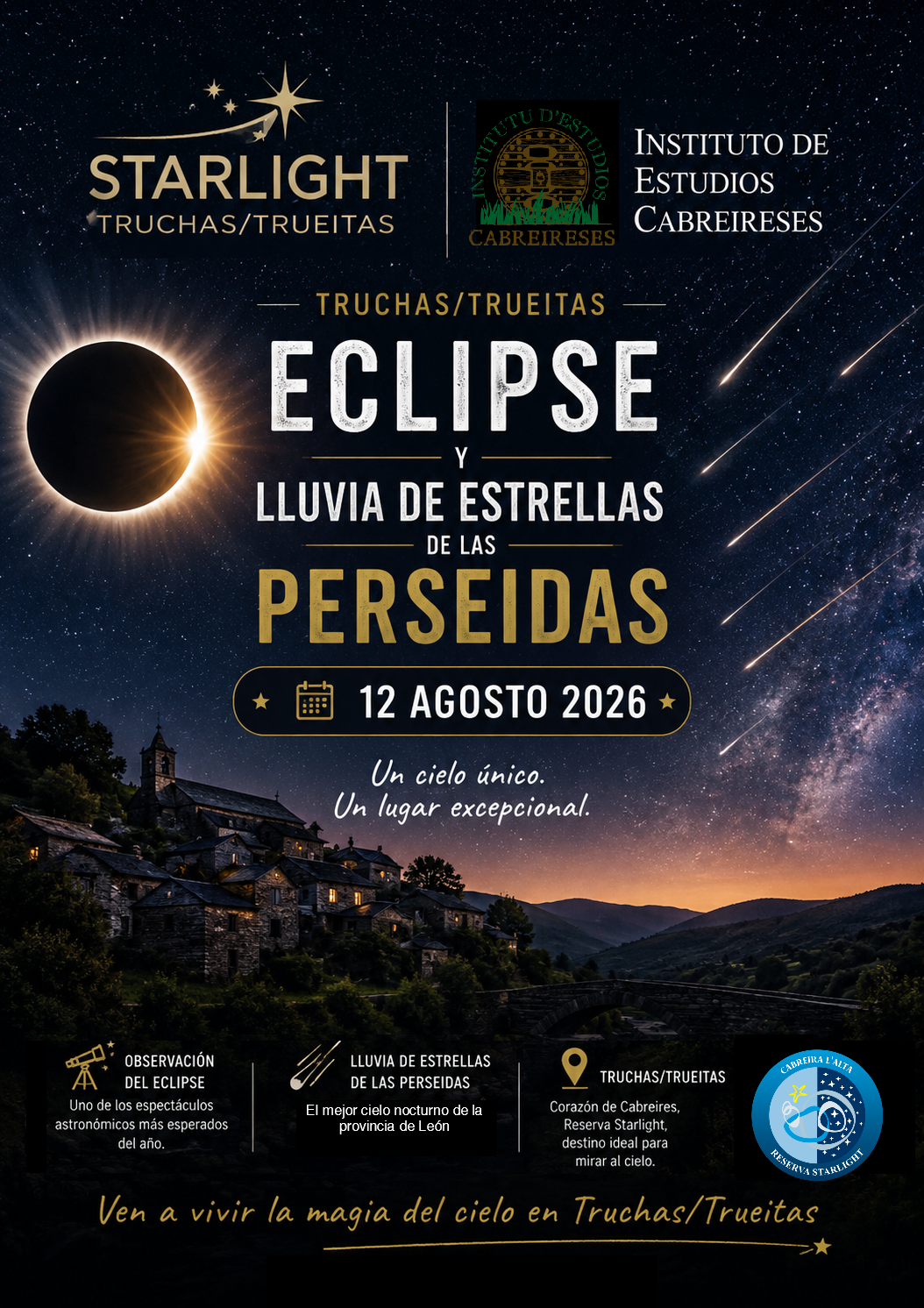 Truchas se postula como uno de los mejores lugares de España para vivir el eclipse y las Perseidas