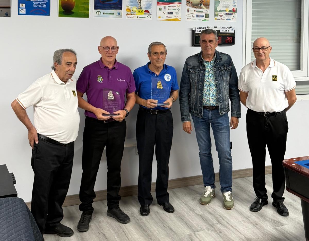 Avelino Aller se proclama campeón del Torneo de Billar de las Fiestas de Astorga