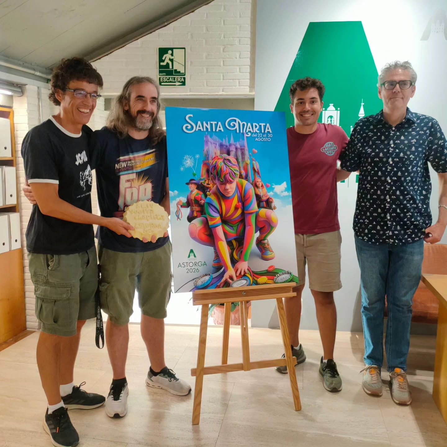 La Vuelta Chapista de Astorga, protagonista del cartel y pregón de las Fiestas de Santa Marta