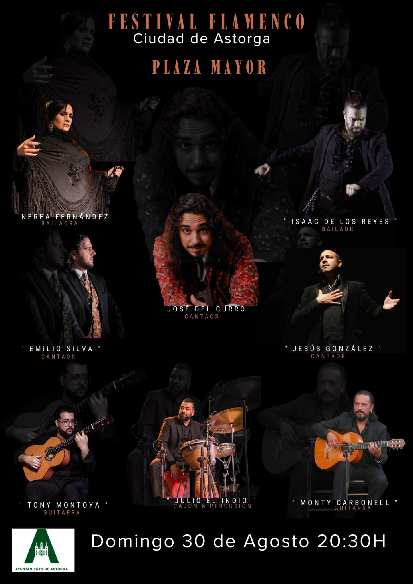 Astorga se rinde al flamenco con un gran cartel en la Plaza Mayor