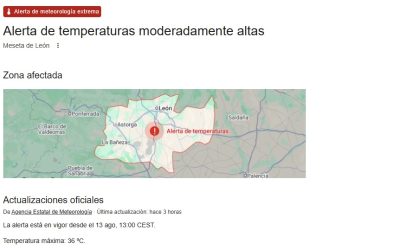 La Junta declara alerta por altas temperaturas en todas las provincias de Castilla y León